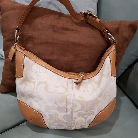 Vintage Coach signature Canvas shoulder bag - Picture 6 of 16